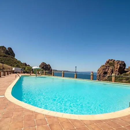 L'Estasi Tanca Piras A Bordo Piscina Con Vista Mare Villa Nebida Buitenkant foto